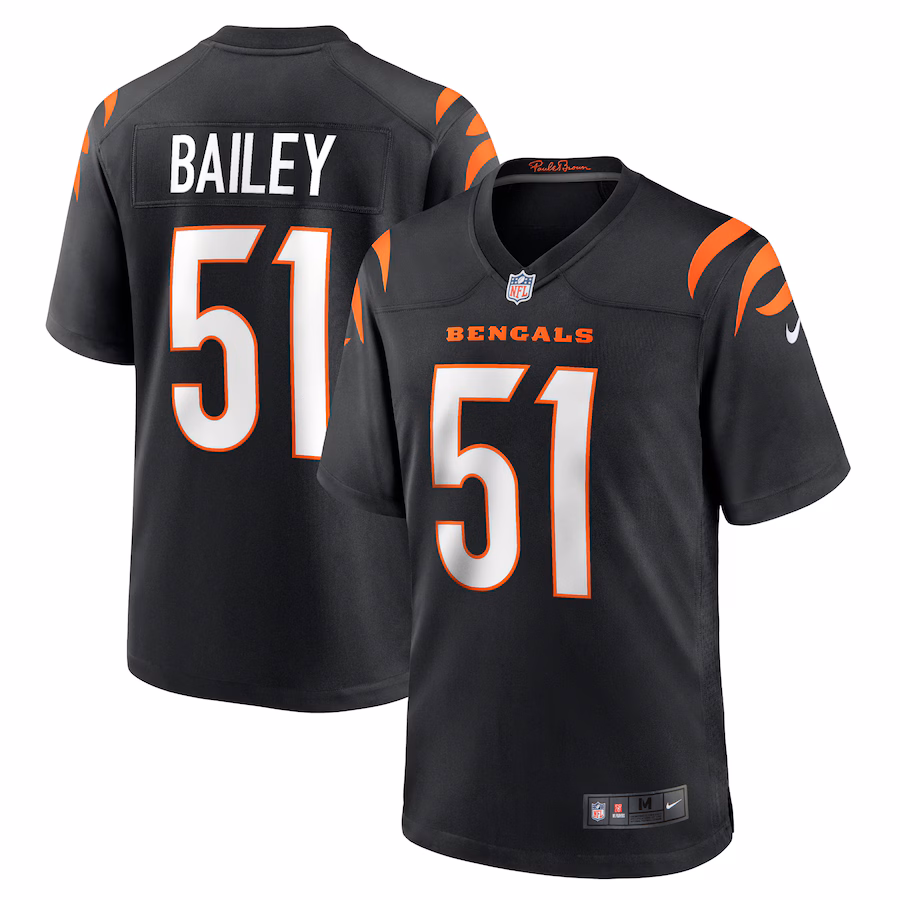 Men's Cincinnati Bengals Markus Bailey Nike Black Game Jersey - Vujersey Los Angeles Rams