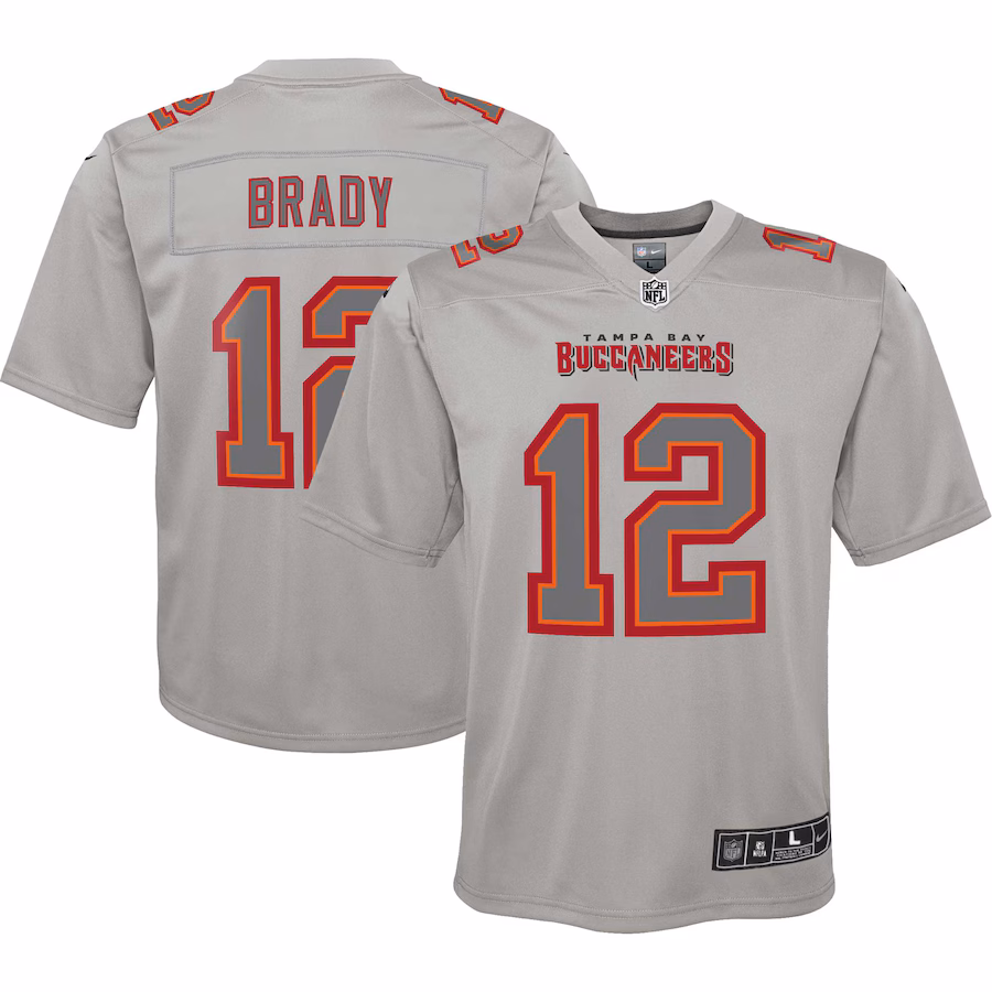 Youth Tampa Bay Buccaneers Tom Brady Nike Gray Atmosphere Game Jersey - Vujersey Los Angeles Rams