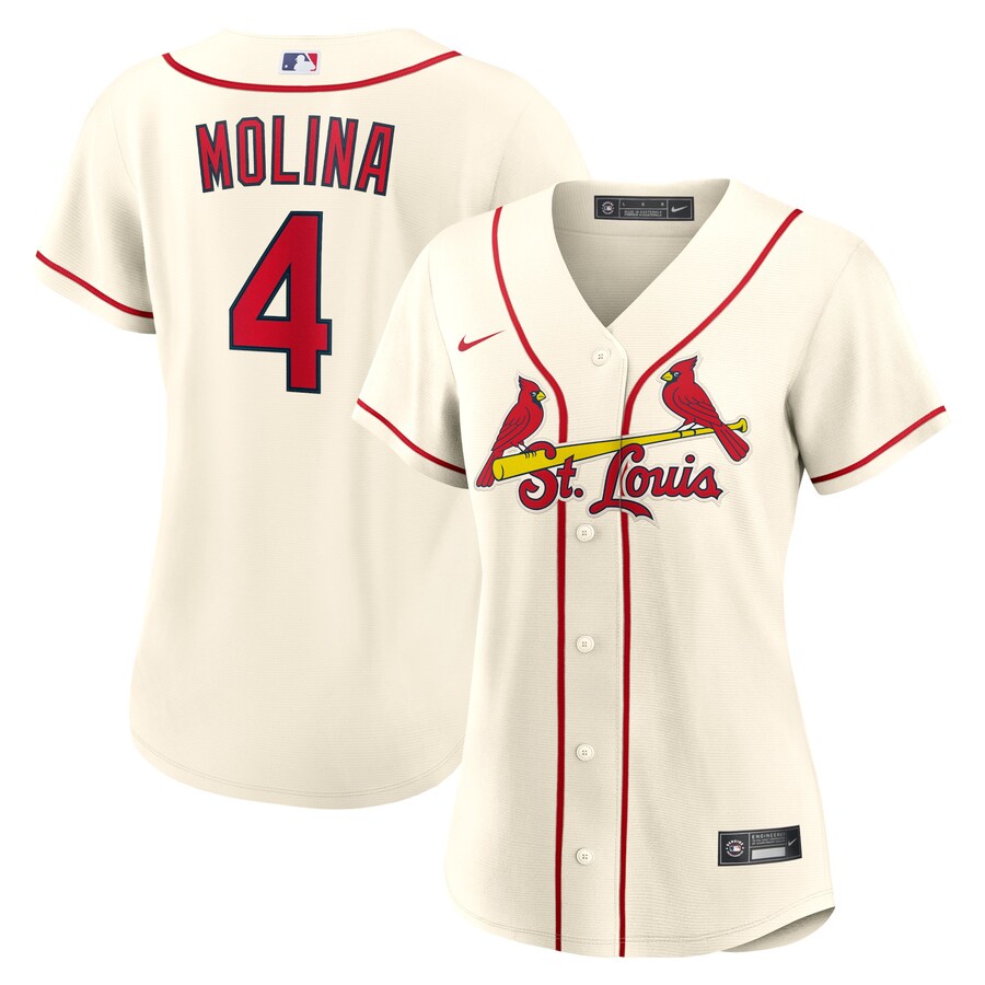 Women's St. Louis Cardinals Yadier Molina Nike Cream Alternate Replica Player Jersey - Vujersey Los Angeles Rams
