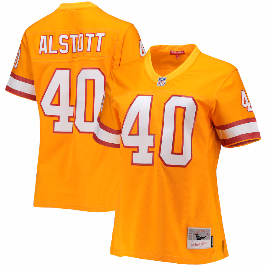 Women's Tampa Bay Buccaneers Mike Alstott Mitchell & Ness Orange Legacy Replica Player Jersey - Vujersey Los Angeles Rams