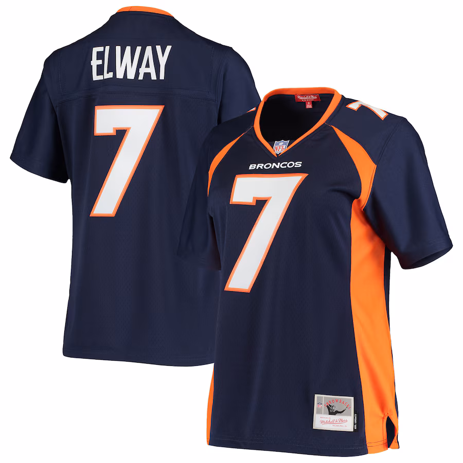 Women's Denver Broncos John Elway Mitchell & Ness Navy Legacy Replica Team Jersey - Vujersey Los Angeles Rams