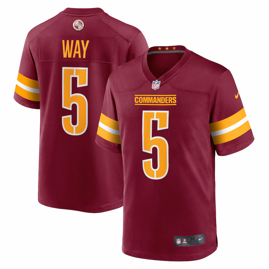 Men's Washington Commanders Tress Way Nike  Burgundy  Game Jersey - Vujersey Los Angeles Rams