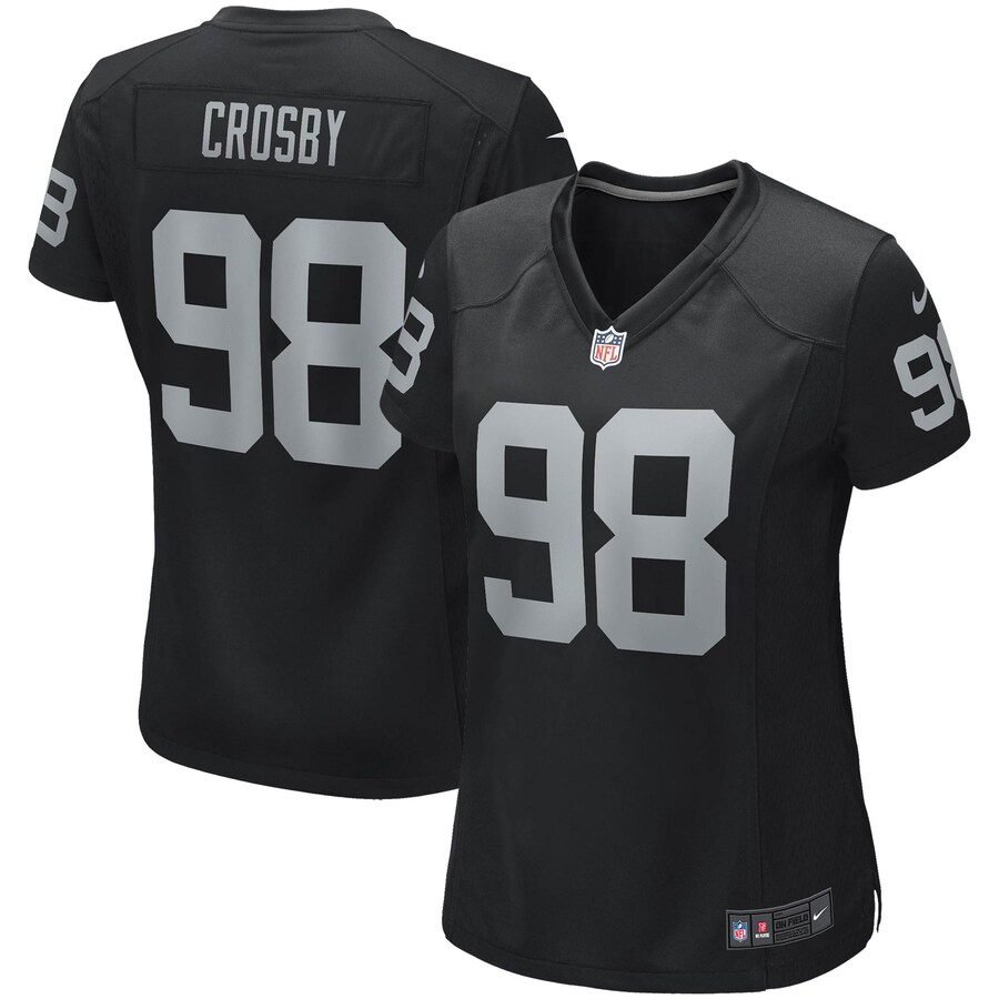 Women's Las Vegas Raiders Maxx Crosby Nike Black Game Jersey - Vujersey Los Angeles Rams