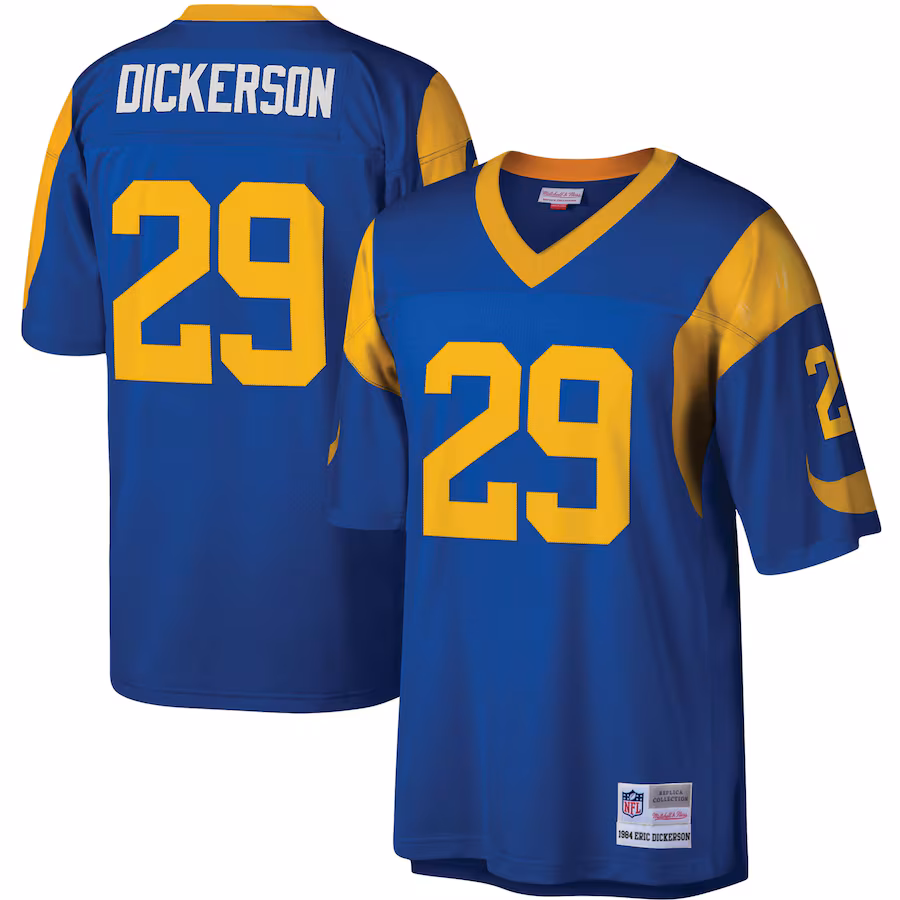 Men's Los Angeles Rams Eric Dickerson Mitchell & Ness Royal Legacy Replica Jersey - Vujersey Los Angeles Rams