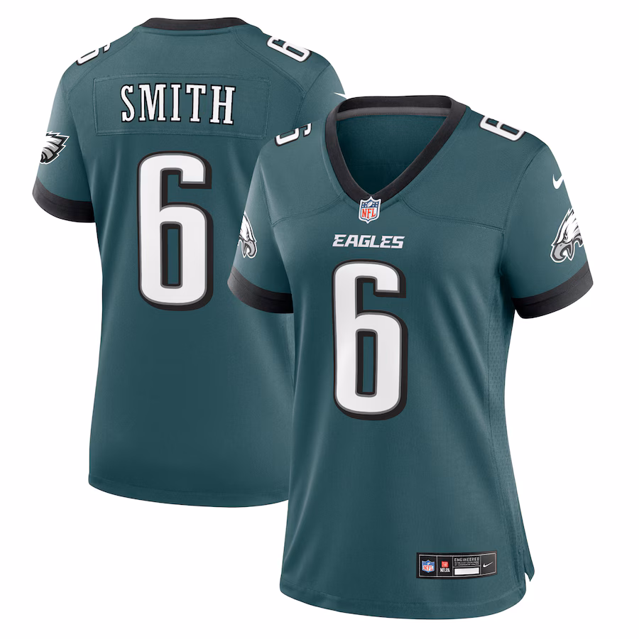 Women's Philadelphia Eagles DeVonta Smith Nike Midnight Green Team Game Jersey - Vujersey Los Angeles Rams