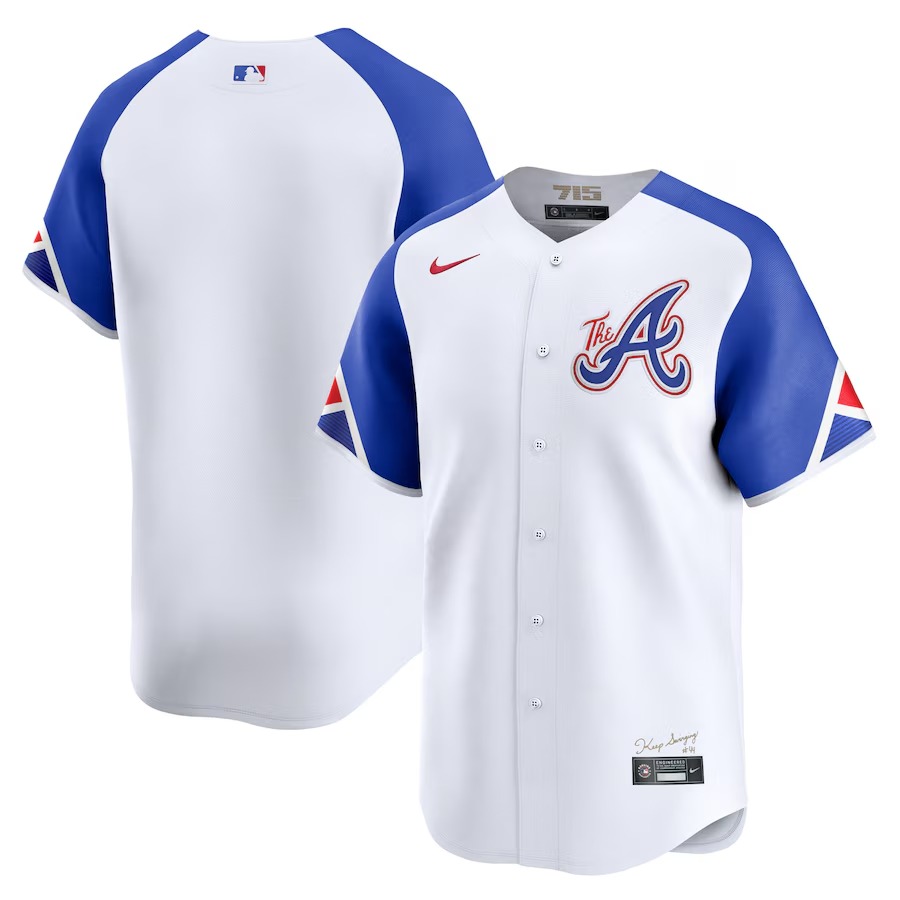 Men's Atlanta Braves  Nike White City Connect Limited Jersey - Vujersey Los Angeles Rams