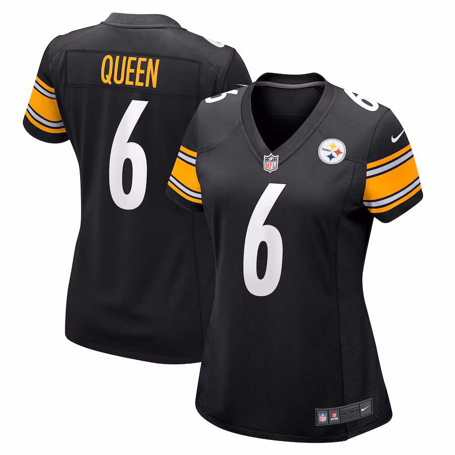 Women's Pittsburgh Steelers Patrick Queen Nike Black Game Player Jersey - Vujersey Los Angeles Rams