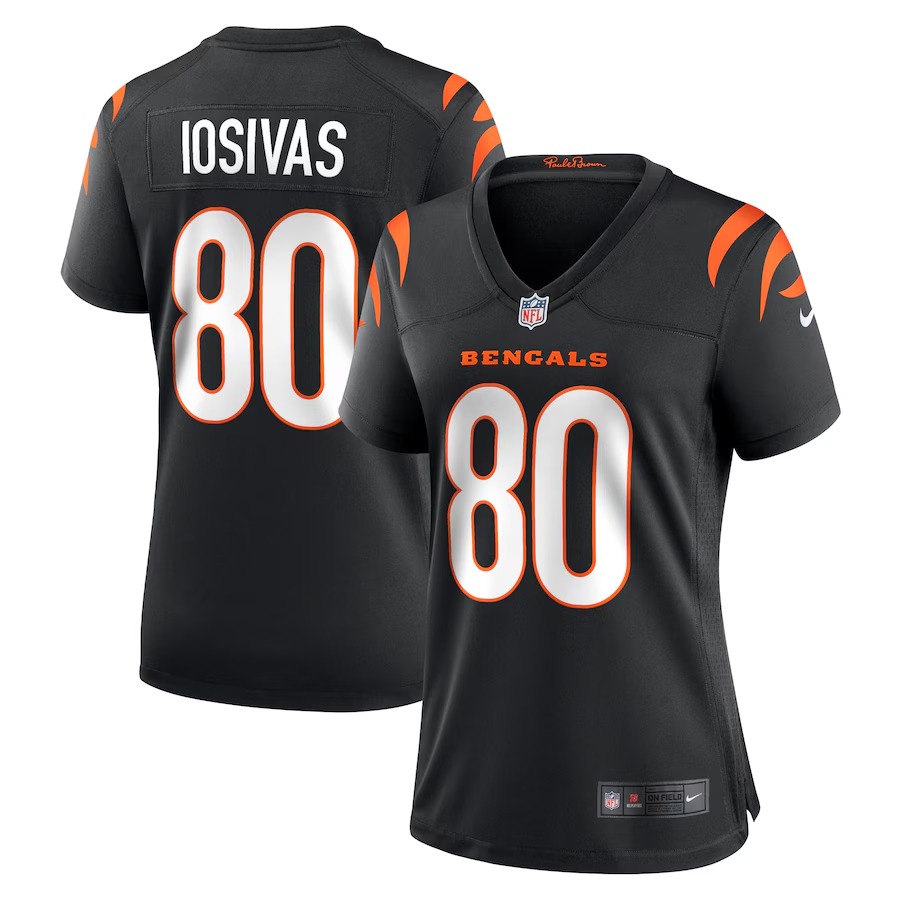 Women's Cincinnati Bengals Andrei Iosivas Nike  Black Team Game Jersey - Vujersey Los Angeles Rams