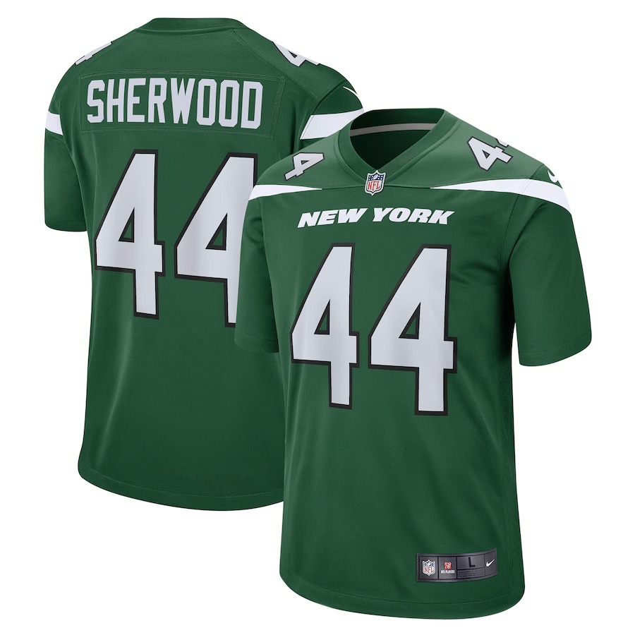 Men's New York Jets Jamien Sherwood Nike Gotham Green Game Jersey - Vujersey Los Angeles Rams
