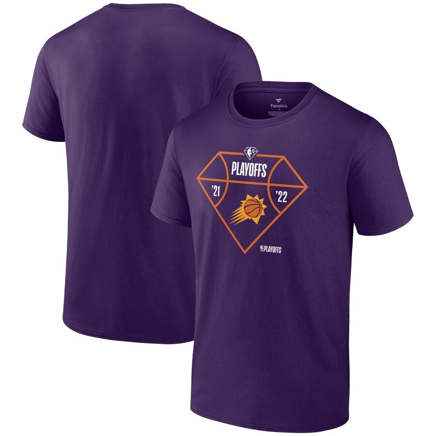 Men's Phoenix Suns Fanatics Purple 2022 NBA Playoffs Diamond Tip Off T-Shirt - Vujersey Los Angeles Rams