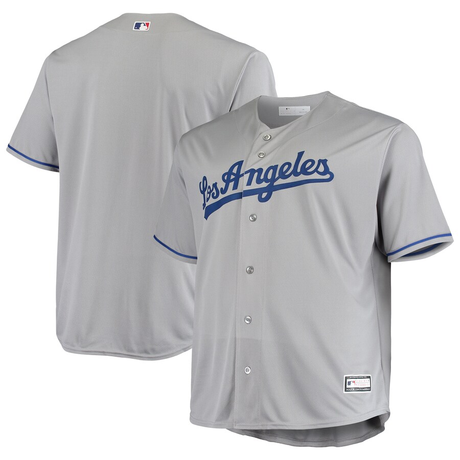 Men's Los Angeles Dodgers Gray Big & Tall Replica Team Jersey - Vujersey Los Angeles Rams