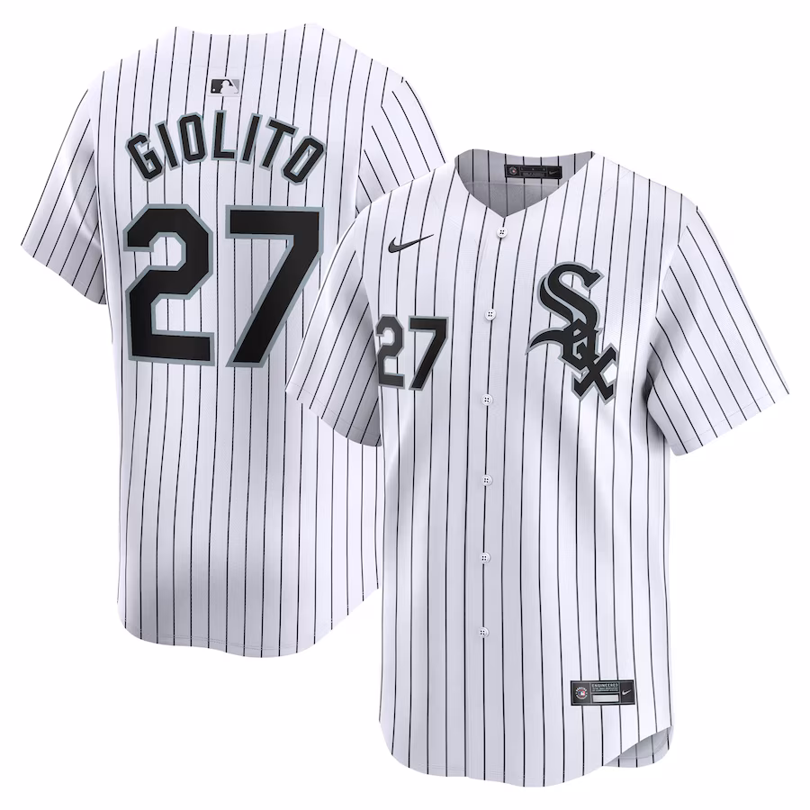 Men's Chicago White Sox Lucas Giolito Nike White Home Limited Player Jersey - Vujersey Los Angeles Rams