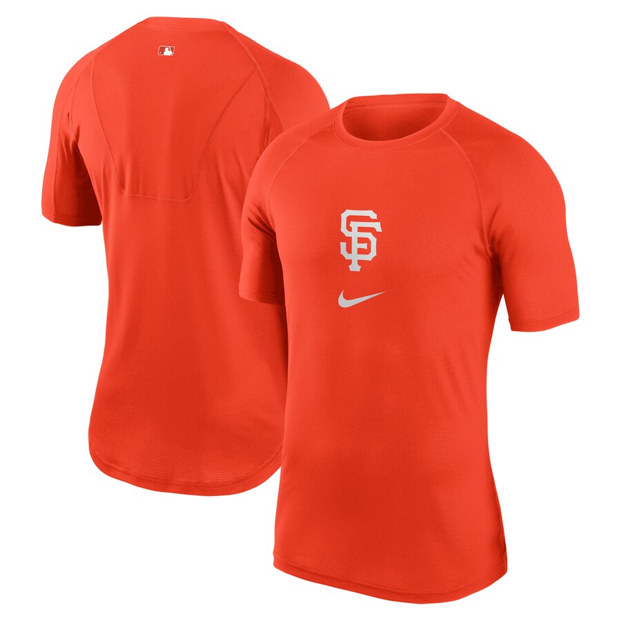Men's San Francisco Giants Nike Orange City Connect Performance Raglan Base Layer Top - Vujersey Los Angeles Rams