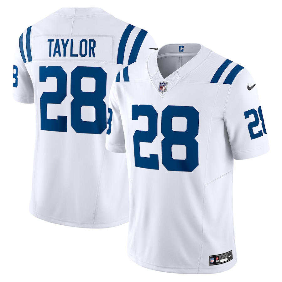 Men's Indianapolis Colts Jonathan Taylor Nike White Vapor F.U.S.E. Limited Jersey - Vujersey Los Angeles Rams