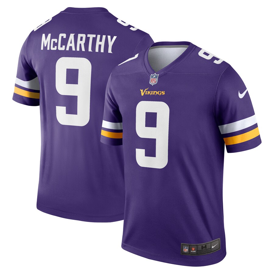 Men's Minnesota Vikings J.J. McCarthy Nike Purple Team Legend Jersey - Vujersey Los Angeles Rams