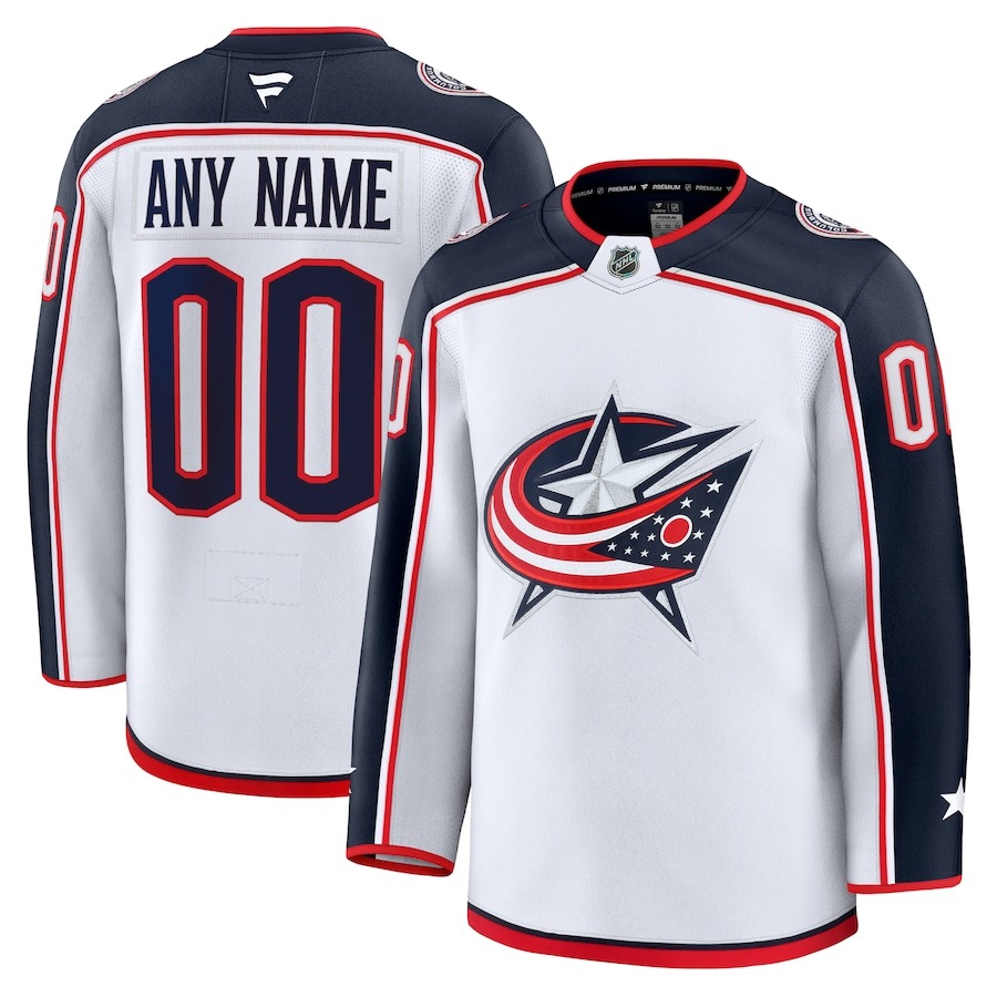 Men's Columbus Blue Jackets Fanatics White Away Premium Custom Jersey - Vujersey Los Angeles Rams