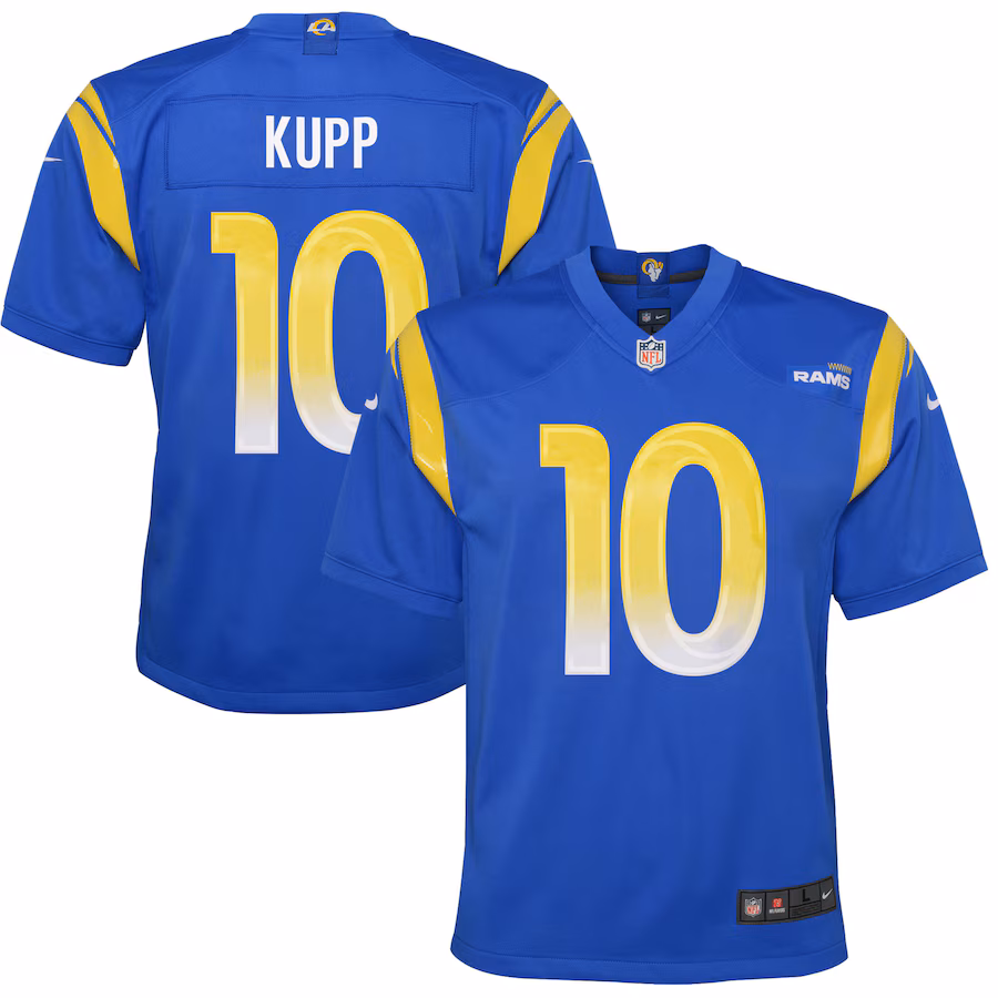 Youth Los Angeles Rams Cooper Kupp Nike Royal Game Jersey - Vujersey Los Angeles Rams