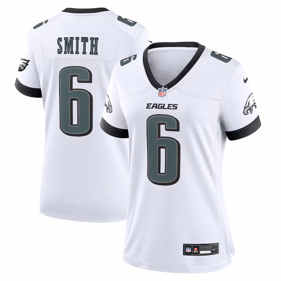 Men's Philadelphia Eagles DeVonta Smith Nike White Game Jersey - Vujersey Los Angeles Rams