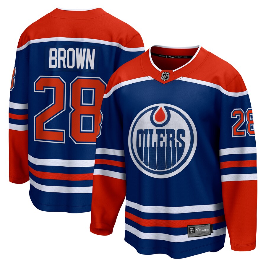 Men's Edmonton Oilers Connor Brown Fanatics Branded Royal Home Breakaway Jersey - Vujersey Los Angeles Rams