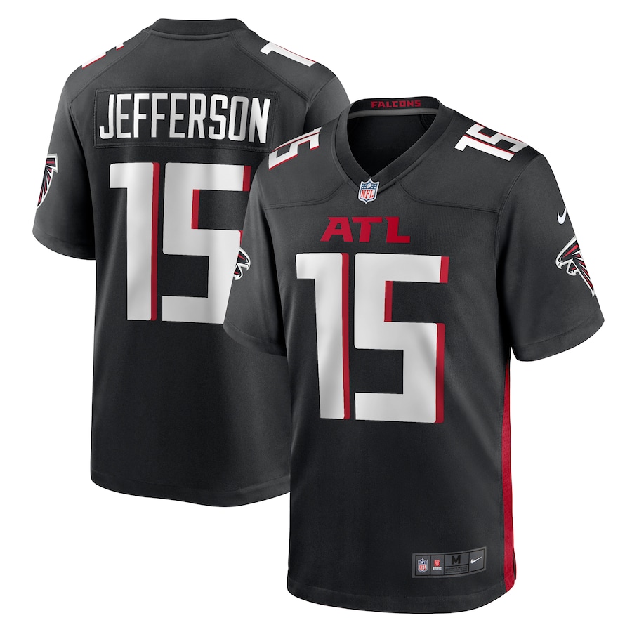 Men's Atlanta Falcons Van Jefferson Nike  Black  Game Jersey - Vujersey Los Angeles Rams