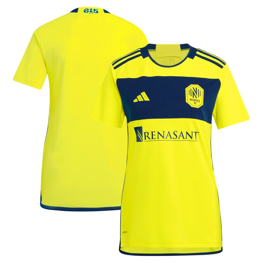 Women's Nashville SC  adidas Yellow 2024 The 615 Kit Replica Jersey - Vujersey Los Angeles Rams