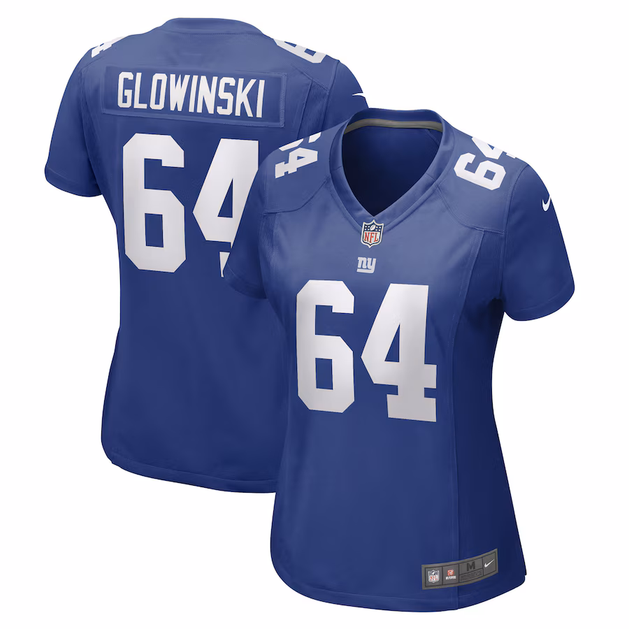 Women's New York Giants Mark Glowinski Nike Royal Game Player Jersey - Vujersey Los Angeles Rams