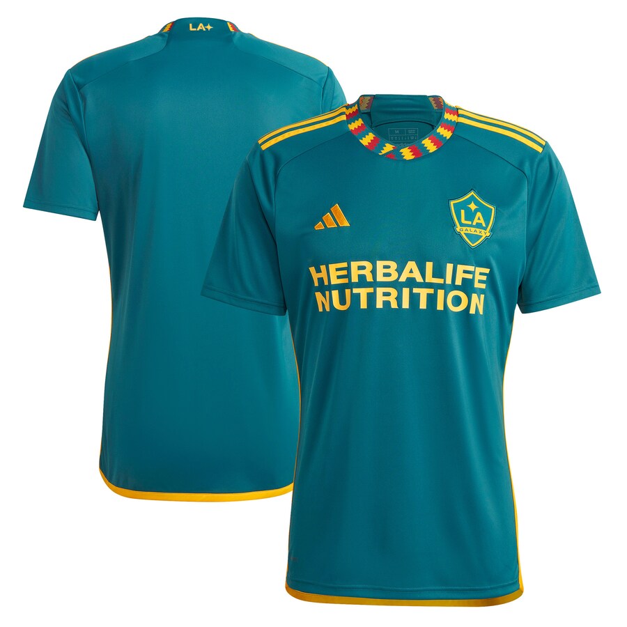 Men's LA Galaxy adidas Green 2023 LA Kit Replica Jersey - Vujersey Los Angeles Rams