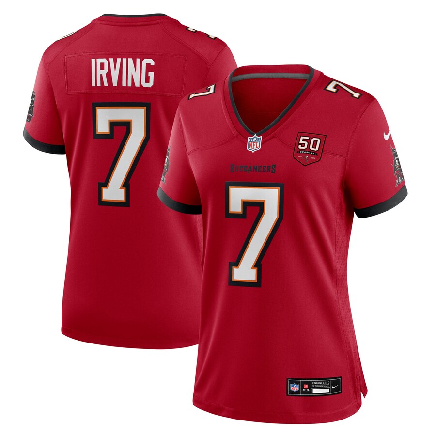Women's Tampa Bay Buccaneers Bucky Irving Nike Red 50th Anniversary Game Jersey - Vujersey Los Angeles Rams