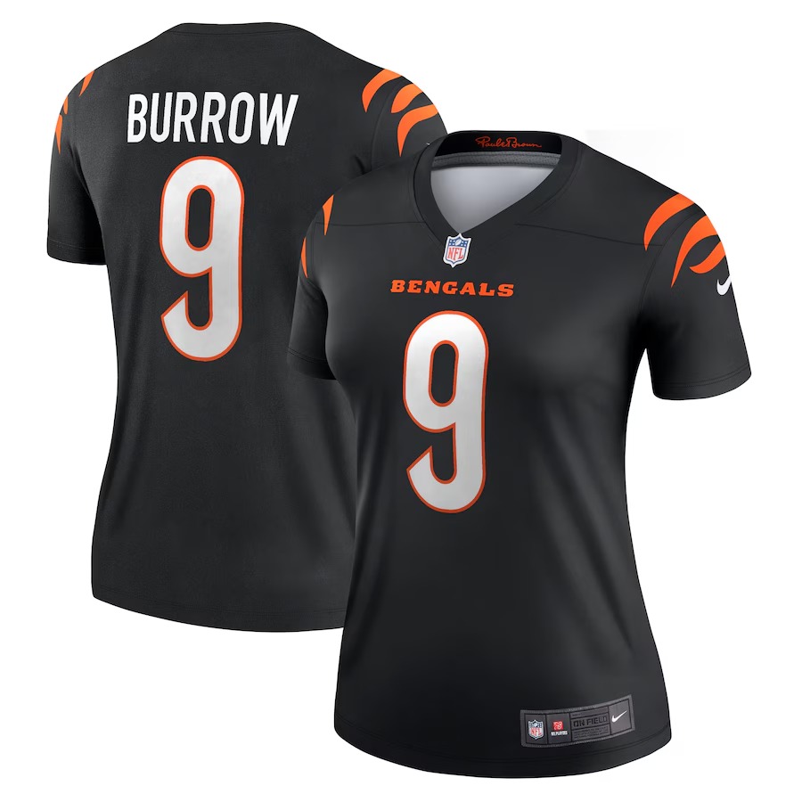 Women's Cincinnati Bengals Joe Burrow Nike Black Legend Player Performance Top - Vujersey Los Angeles Rams