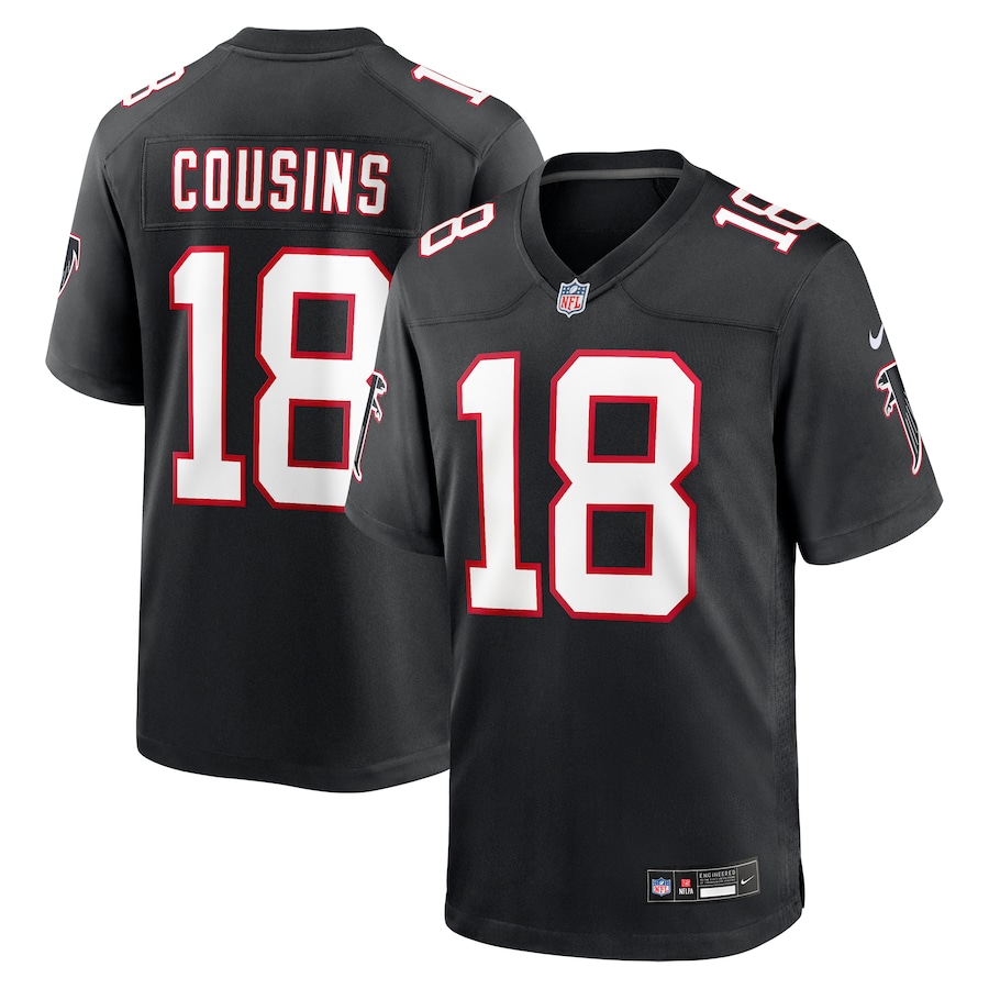 Men's Atlanta Falcons Kirk Cousins Nike Black Alternate Game Player Jersey - Vujersey Los Angeles Rams