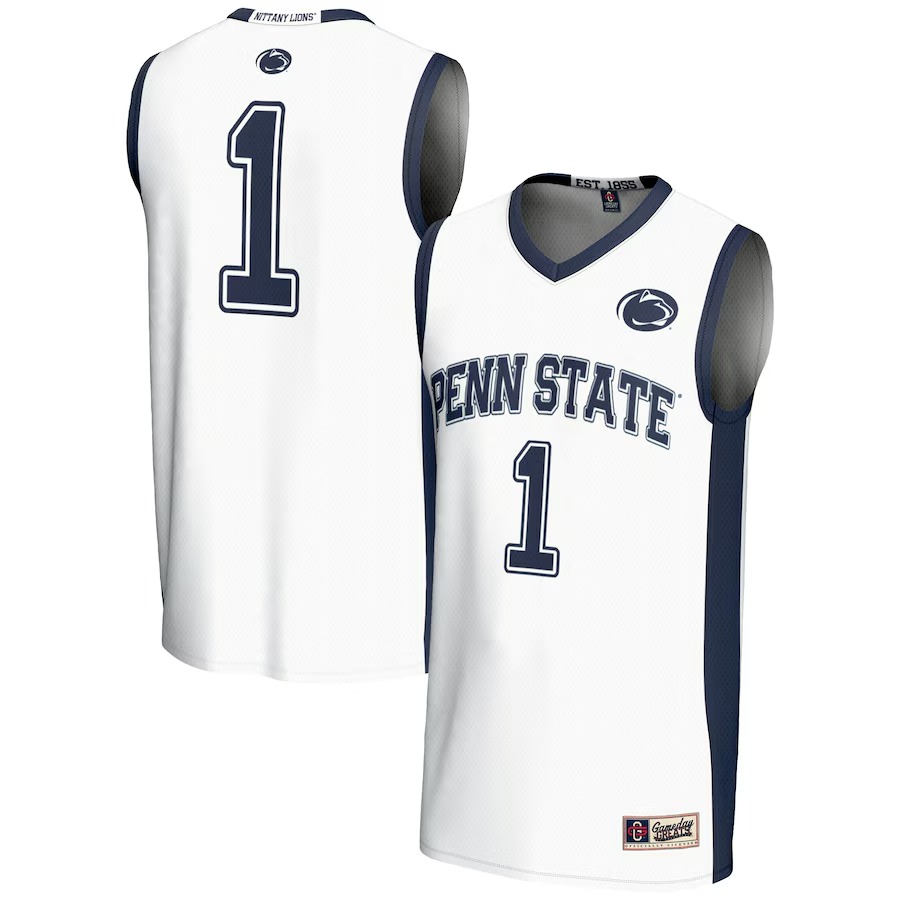 Male GameDay Greats #1  White Penn State Nittany Lions  Lightweight Basketball Jersey - Vujersey Los Angeles Rams