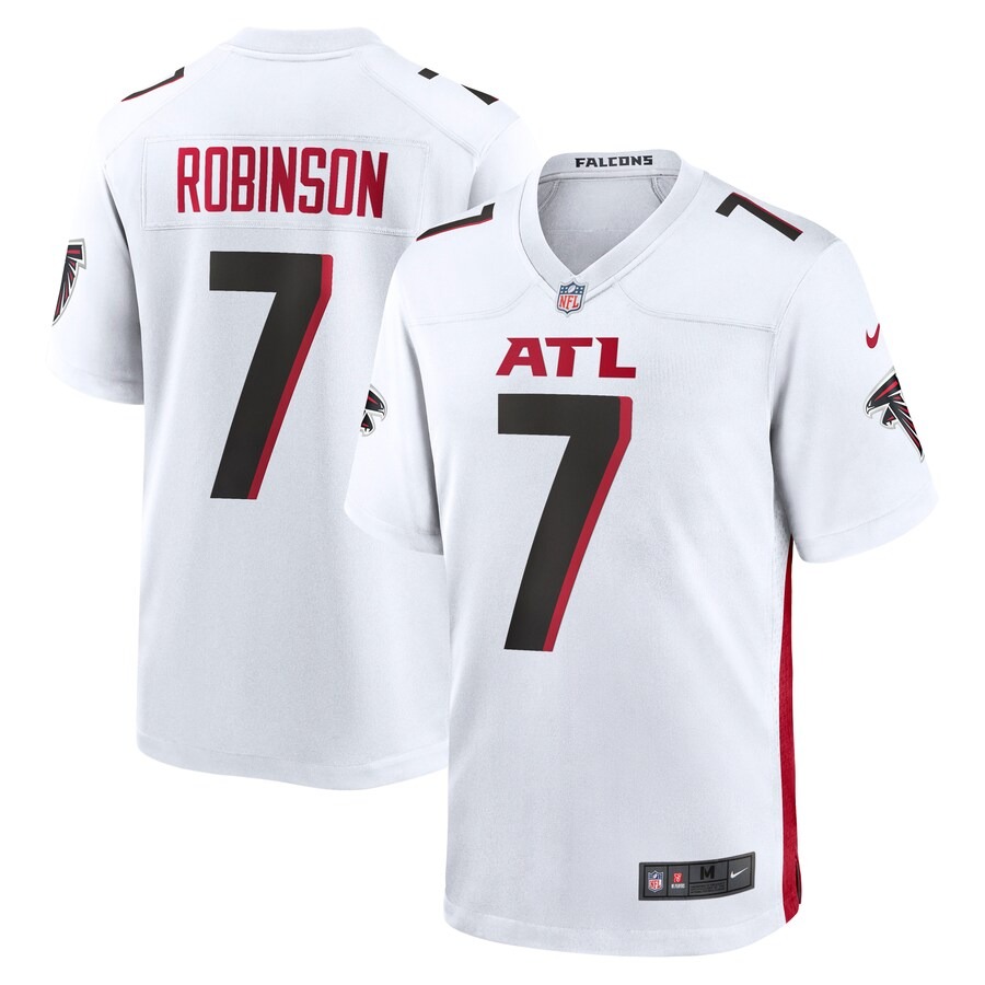 Men's Atlanta Falcons Bijan Robinson Nike White Game Jersey - Vujersey Los Angeles Rams
