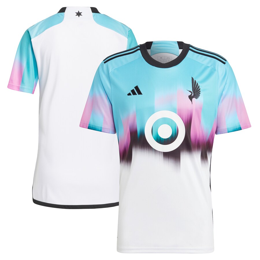 Men's Minnesota United FC adidas White 2023 The Northern Lights Kit Replica Jersey - Vujersey Los Angeles Rams