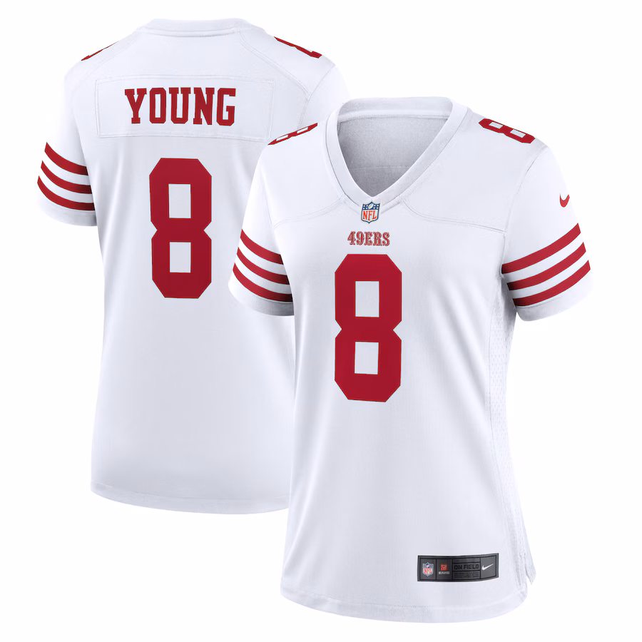 Women's San Francisco 49ers Steve Young Nike White Retired Player Game Jersey - Vujersey Los Angeles Rams