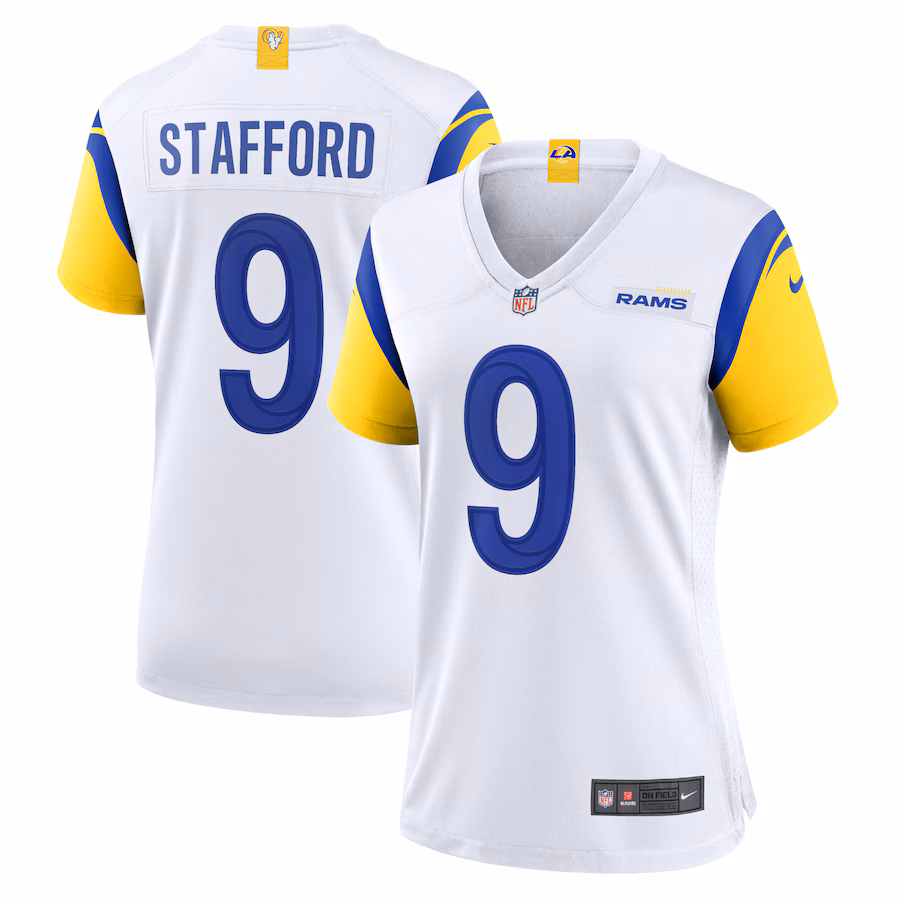 Women's Los Angeles Rams Matthew Stafford Nike White Player Jersey - Vujersey Los Angeles Rams