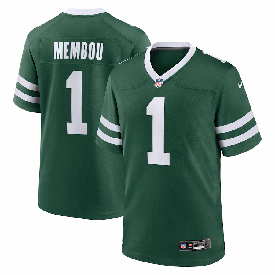 Men's New York Jets Armand Membou Nike Legacy  2025 NFL Draft First Round Pick Game Jersey - Vujersey Los Angeles Rams