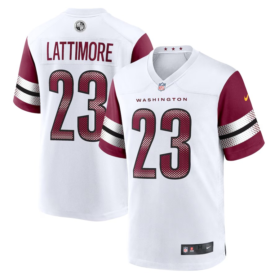 Men's Washington Commanders Marshon Lattimore Nike White Game Jersey - Vujersey Los Angeles Rams