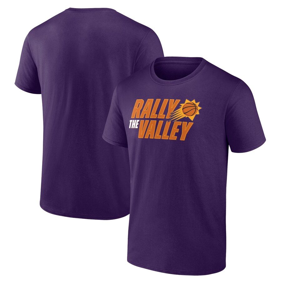 Men's Phoenix Suns Fanatics Purple Hometown Collection Rally The Valley T-Shirt - Vujersey Los Angeles Rams