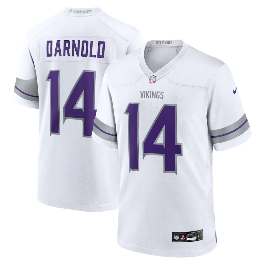 Men's Minnesota Vikings Sam Darnold Nike White Alternate Game Player Jersey - Vujersey Los Angeles Rams