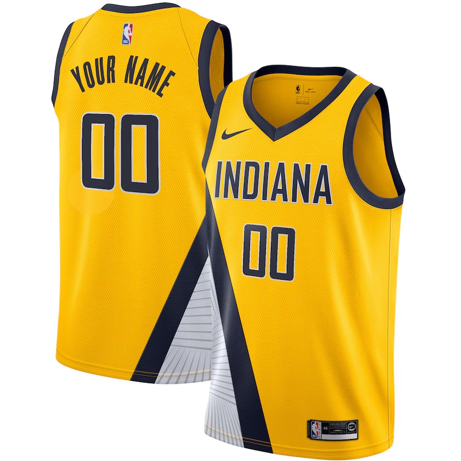 Men's Indiana Pacers Nike Yellow 2019/20 Custom Swingman Jersey - Statement Edition - Vujersey Los Angeles Rams