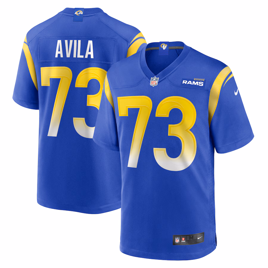 Men's Los Angeles Rams Steve Avila Nike Royal Home Game Jersey - Vujersey Los Angeles Rams