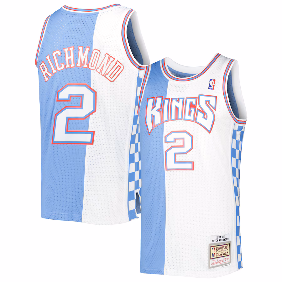 Men's Sacramento Kings Mitch Richmond Mitchell & Ness White 1994-95 Hardwood Classics Reload 3.0 Swingman Jersey - Vujersey Los Angeles Rams