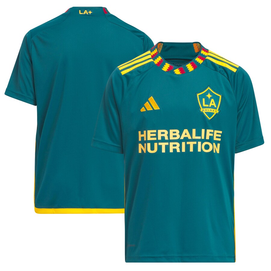 Youth LA Galaxy adidas Green 2023 LA Kit Replica Jersey - Vujersey Los Angeles Rams