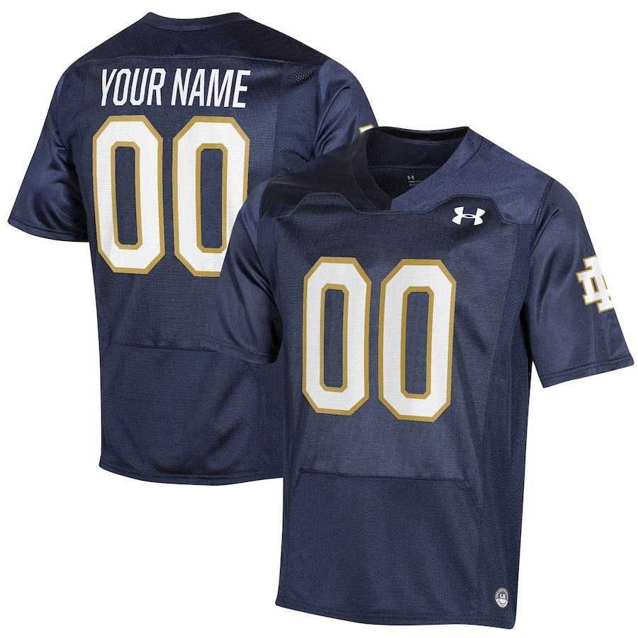 Notre Dame Fighting Irish Under Armour Replica Custom Jersey - Navy - Vujersey Los Angeles Rams