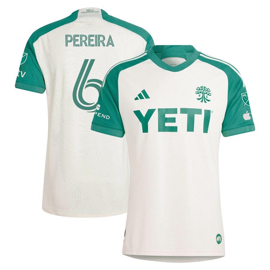 Men's Austin FC Daniel Pereira adidas Tan 2024 The Armadillo Kit Authentic Player Jersey - Vujersey Los Angeles Rams