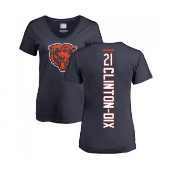 Football Women's Chicago Bears #21 Ha Clinton-Dix Navy Blue Backer T-Shirt - Vujersey Los Angeles Rams