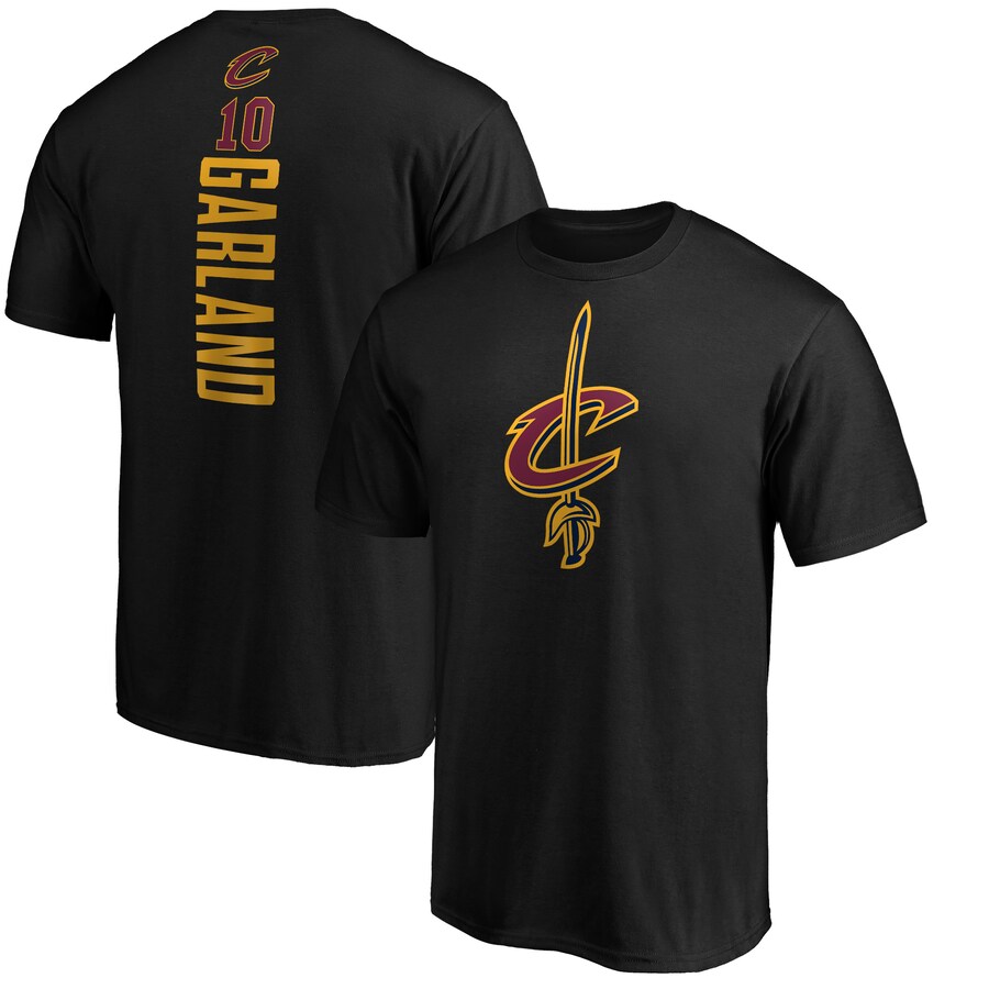 Men's Cleveland Cavaliers Darius Garland Black Playmaker Name & Number Team T-Shirt - Vujersey Los Angeles Rams