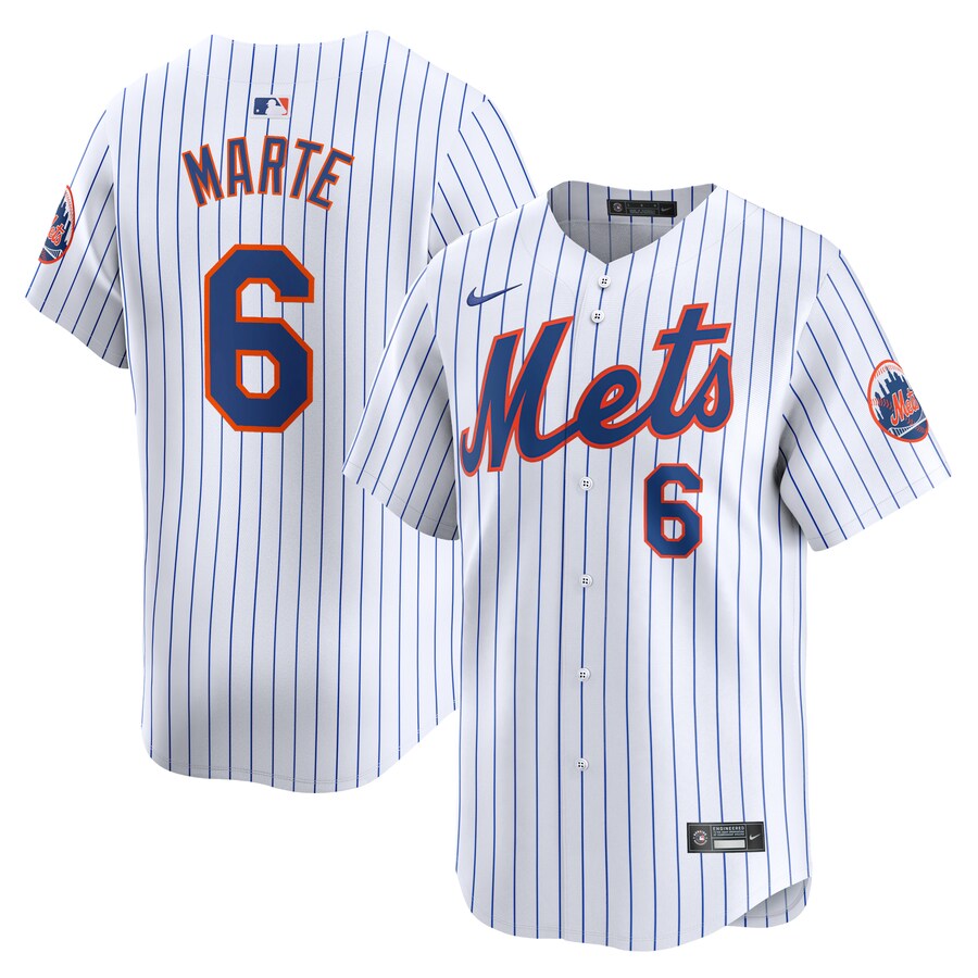Men's New York Mets Starling Marte Nike White Home Limited Player Jersey - Vujersey Los Angeles Rams