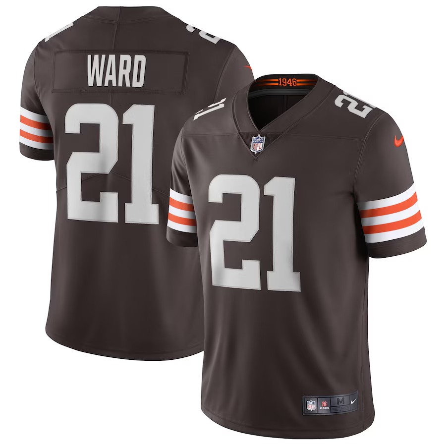 Men's Cleveland Browns Denzel Ward Nike Brown Vapor Limited Jersey - Vujersey Los Angeles Rams