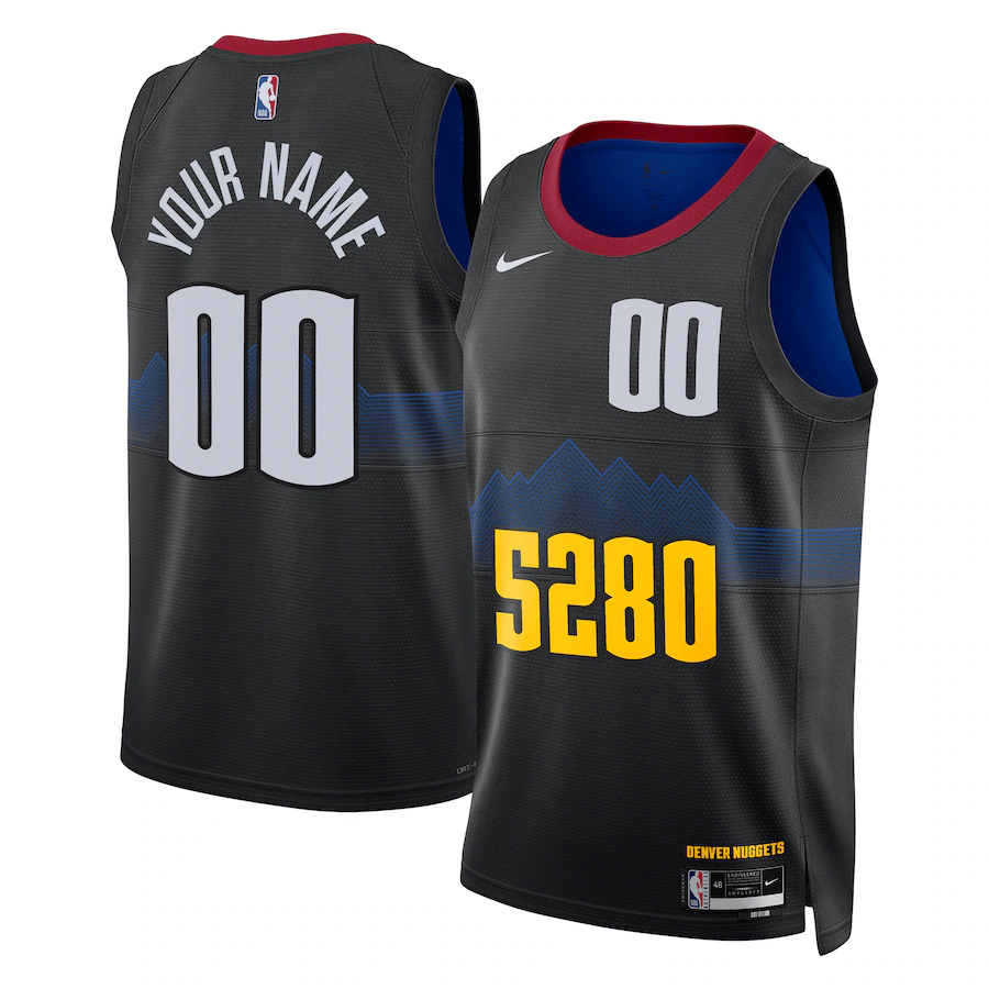 Unisex Denver Nuggets Nike Black 2023/24 Custom Swingman Jersey - City Edition - Vujersey Los Angeles Rams
